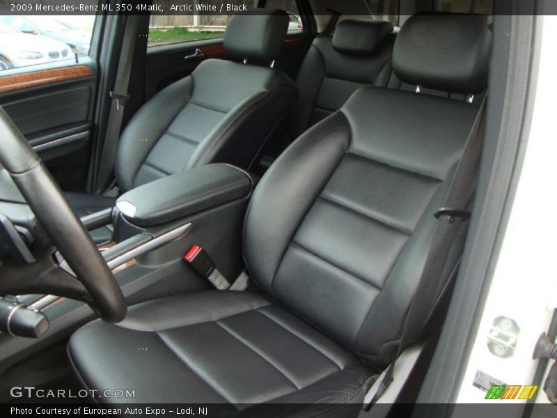 Arctic White / Black 2009 Mercedes-Benz ML 350 4Matic