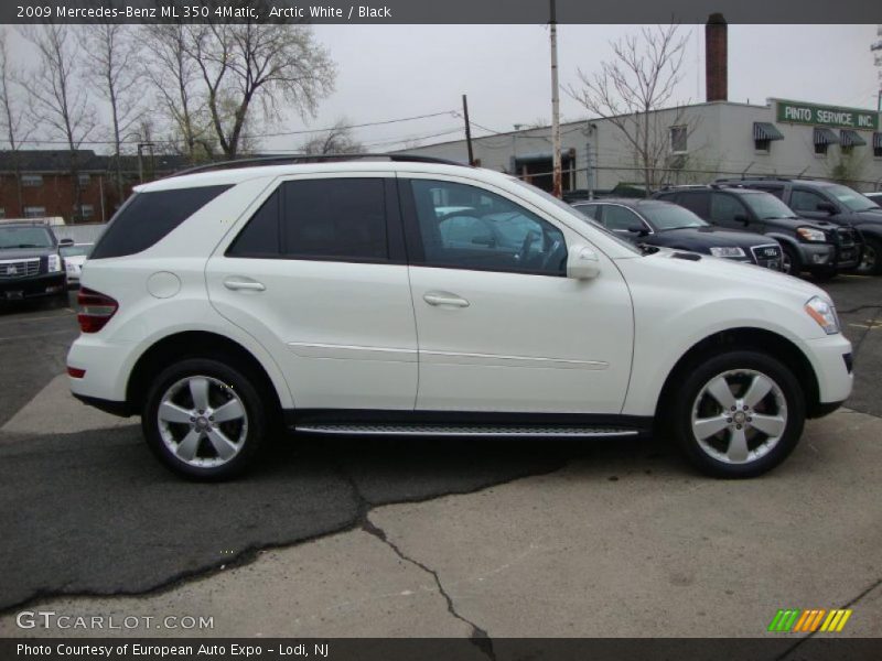 Arctic White / Black 2009 Mercedes-Benz ML 350 4Matic