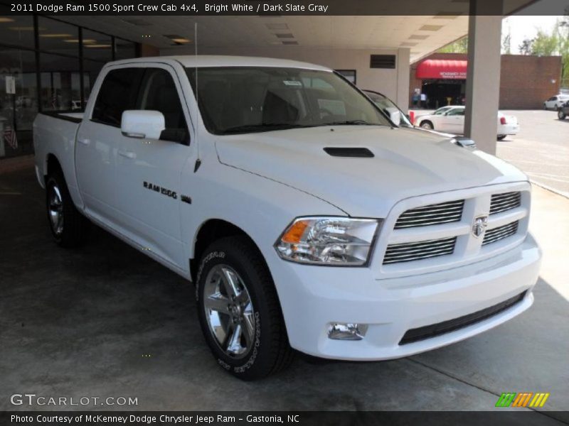 Bright White / Dark Slate Gray 2011 Dodge Ram 1500 Sport Crew Cab 4x4