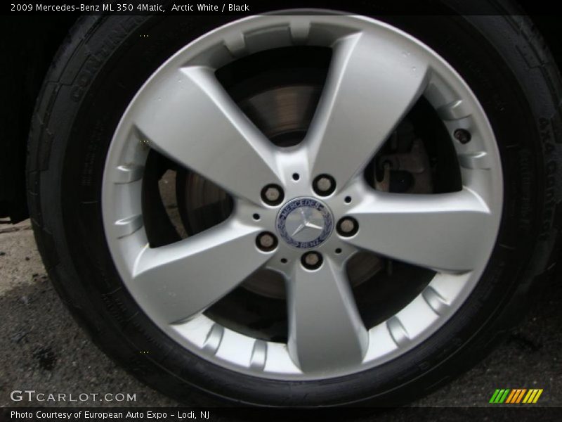 Arctic White / Black 2009 Mercedes-Benz ML 350 4Matic