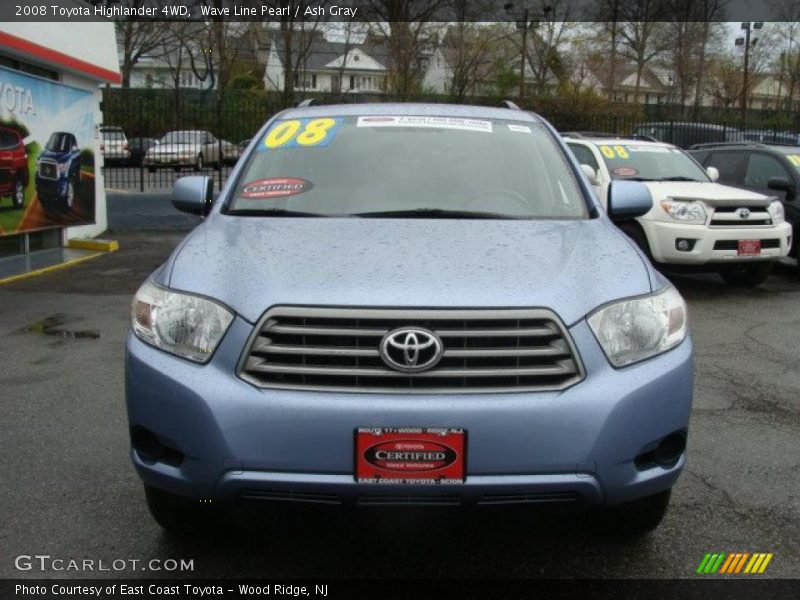 Wave Line Pearl / Ash Gray 2008 Toyota Highlander 4WD