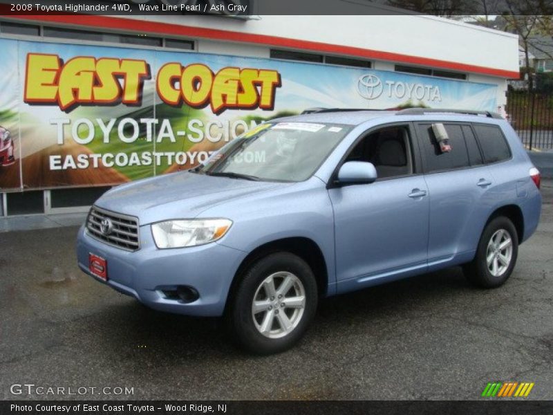Wave Line Pearl / Ash Gray 2008 Toyota Highlander 4WD
