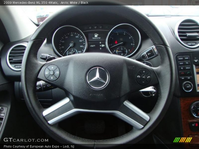 Arctic White / Black 2009 Mercedes-Benz ML 350 4Matic