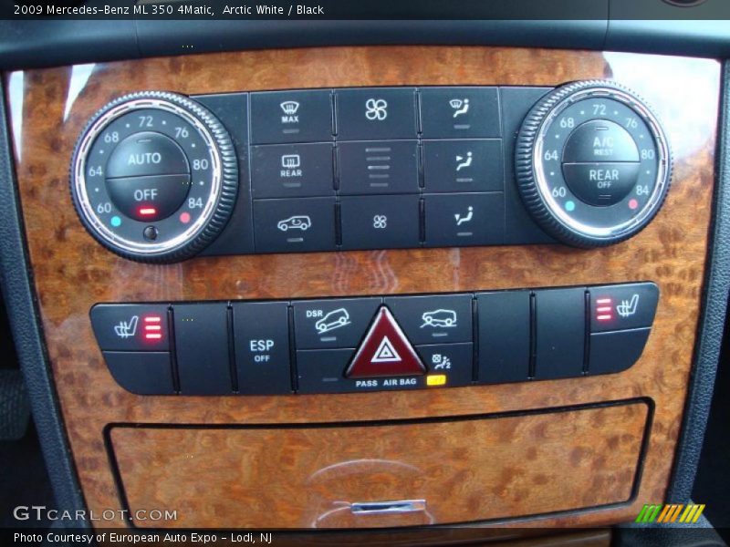 Arctic White / Black 2009 Mercedes-Benz ML 350 4Matic