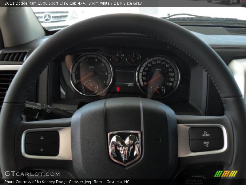 Bright White / Dark Slate Gray 2011 Dodge Ram 1500 Sport Crew Cab 4x4