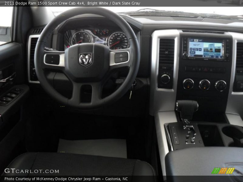 Bright White / Dark Slate Gray 2011 Dodge Ram 1500 Sport Crew Cab 4x4