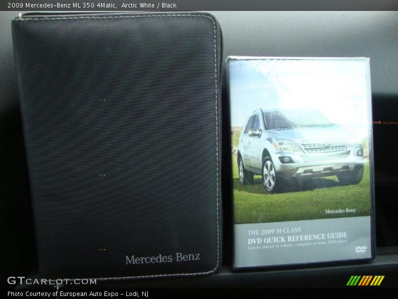 Arctic White / Black 2009 Mercedes-Benz ML 350 4Matic