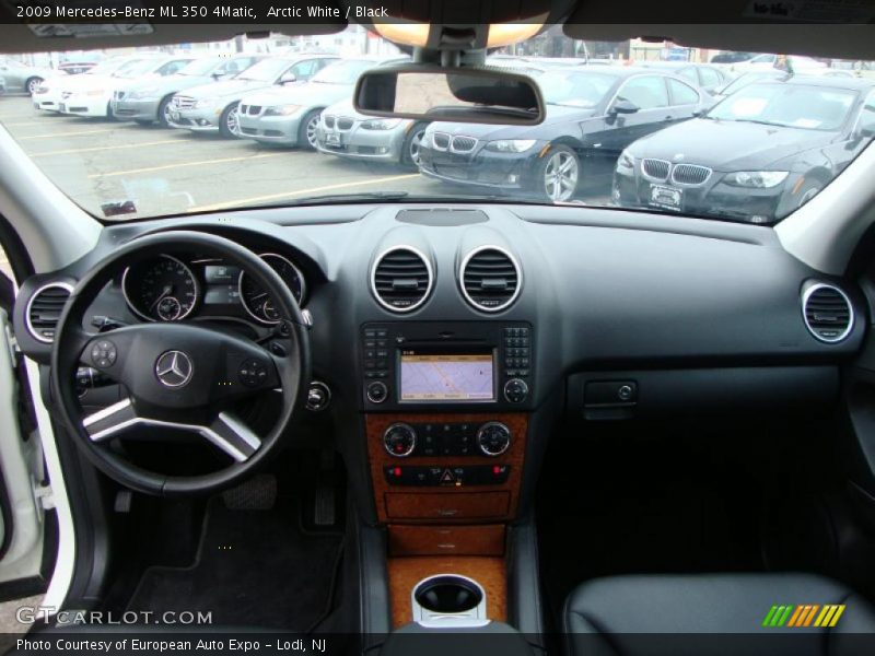 Arctic White / Black 2009 Mercedes-Benz ML 350 4Matic