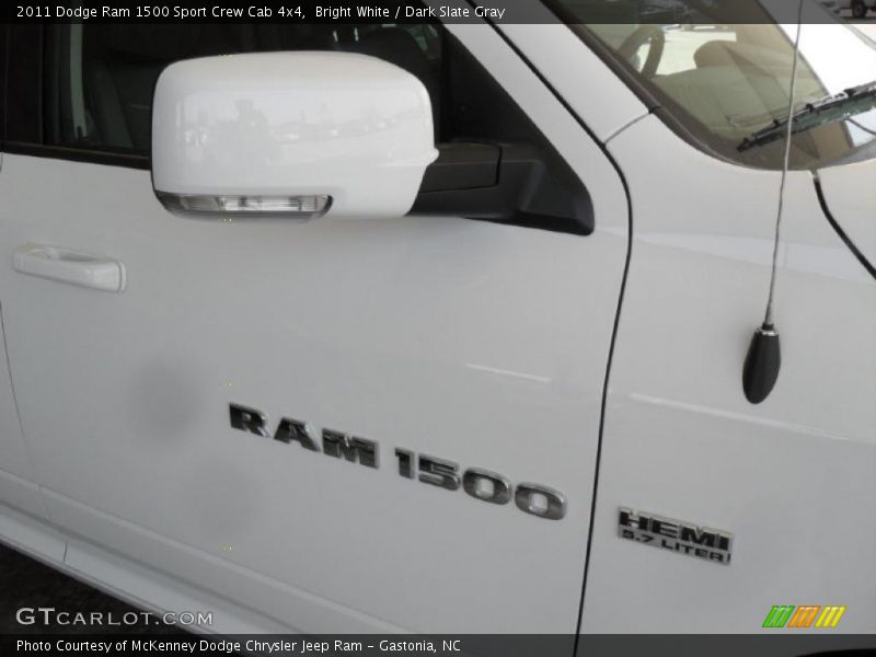 Bright White / Dark Slate Gray 2011 Dodge Ram 1500 Sport Crew Cab 4x4