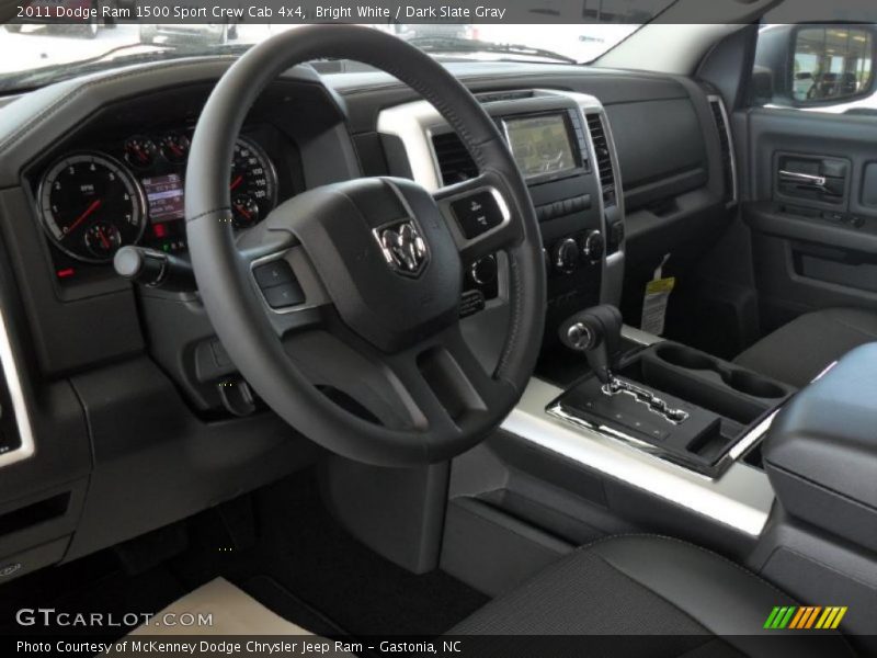 Bright White / Dark Slate Gray 2011 Dodge Ram 1500 Sport Crew Cab 4x4