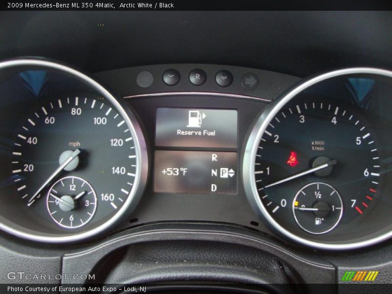 Arctic White / Black 2009 Mercedes-Benz ML 350 4Matic