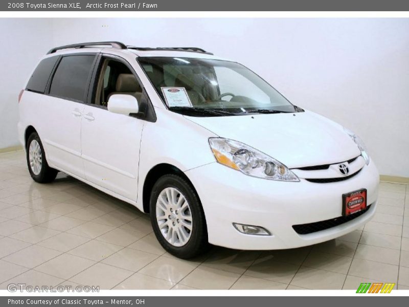 Arctic Frost Pearl / Fawn 2008 Toyota Sienna XLE