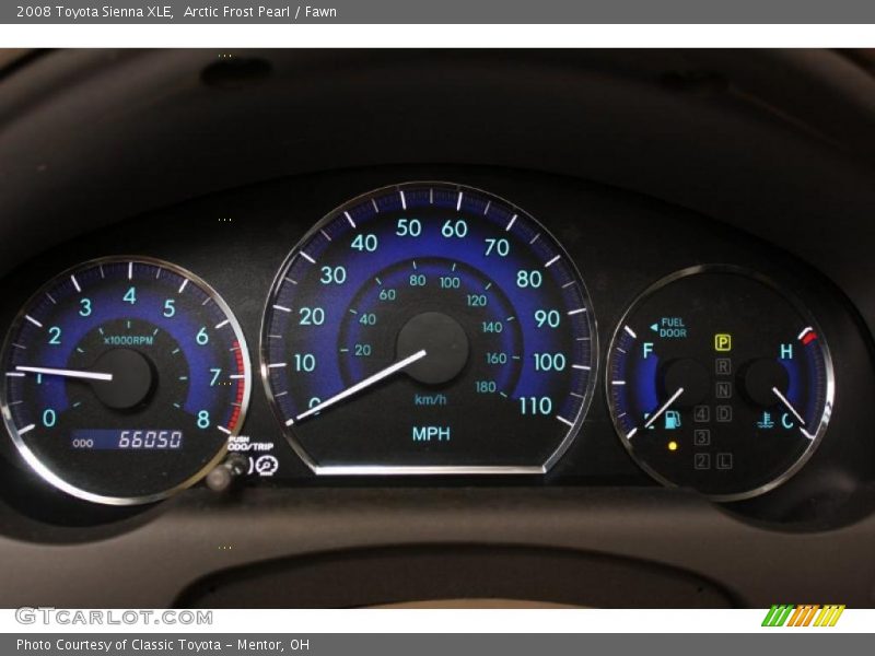 Arctic Frost Pearl / Fawn 2008 Toyota Sienna XLE