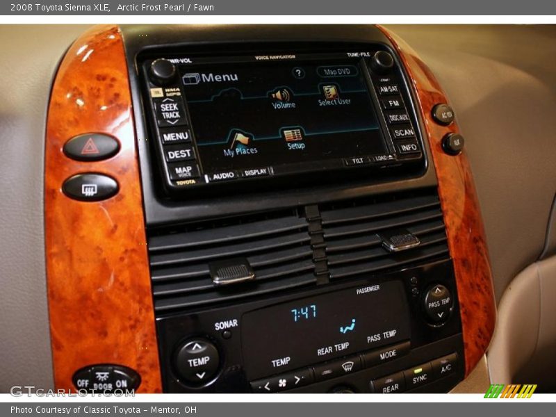 Arctic Frost Pearl / Fawn 2008 Toyota Sienna XLE