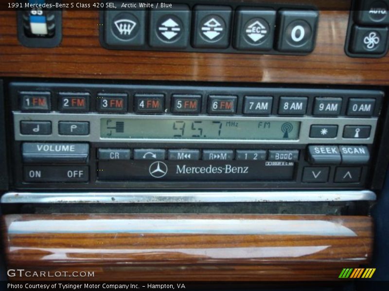 Controls of 1991 S Class 420 SEL