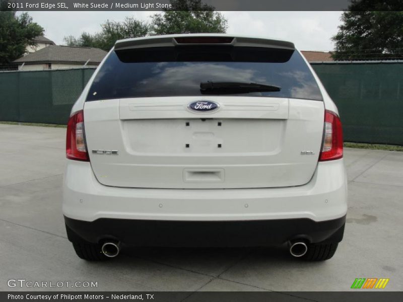 White Suede / Medium Light Stone 2011 Ford Edge SEL
