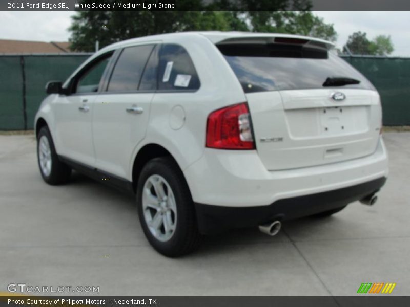 White Suede / Medium Light Stone 2011 Ford Edge SEL