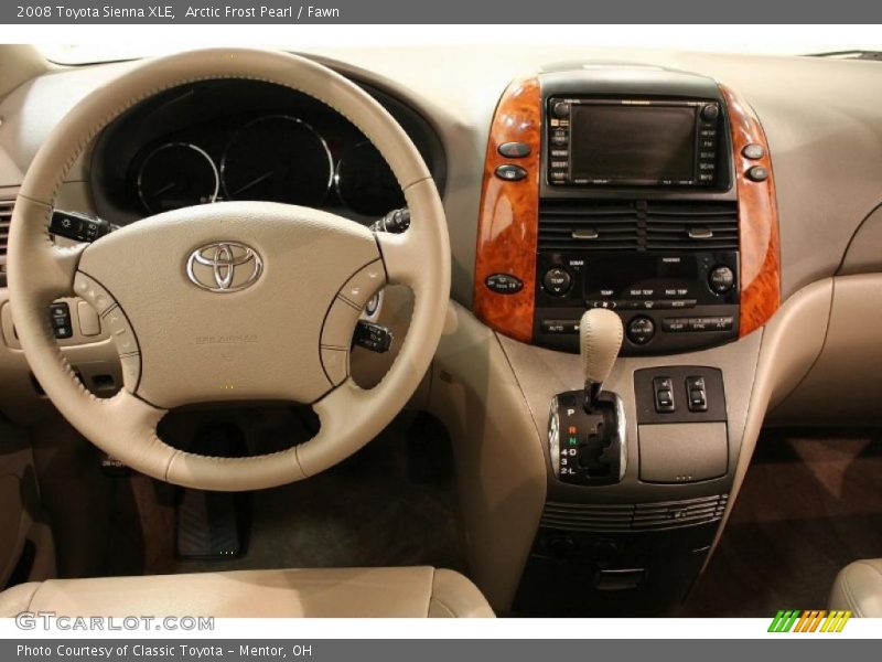 Arctic Frost Pearl / Fawn 2008 Toyota Sienna XLE