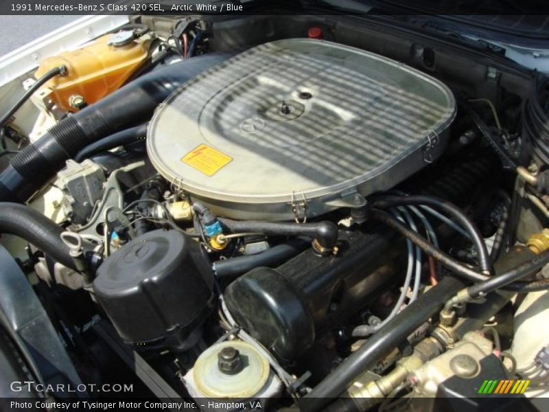  1991 S Class 420 SEL Engine - 4.2 Liter SOHC 16-Valve V8