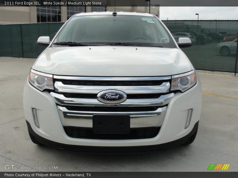 White Suede / Medium Light Stone 2011 Ford Edge SEL