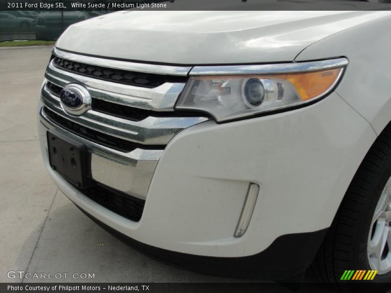 White Suede / Medium Light Stone 2011 Ford Edge SEL