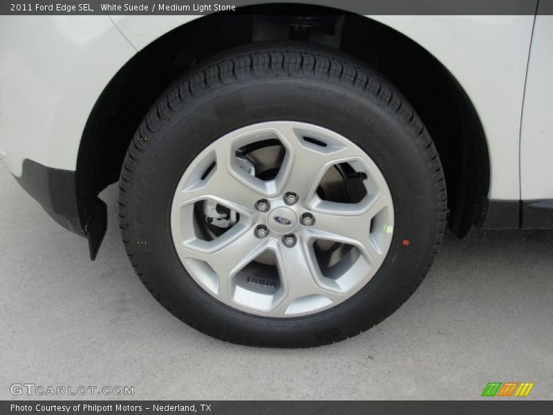 White Suede / Medium Light Stone 2011 Ford Edge SEL
