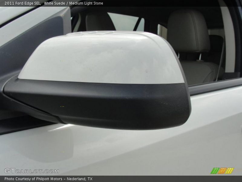White Suede / Medium Light Stone 2011 Ford Edge SEL