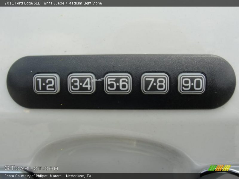 White Suede / Medium Light Stone 2011 Ford Edge SEL