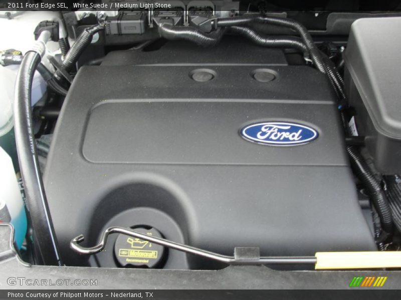 White Suede / Medium Light Stone 2011 Ford Edge SEL