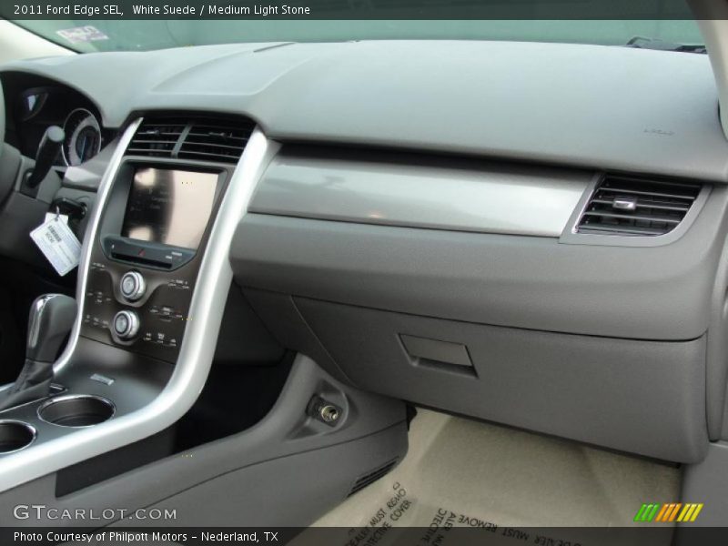 White Suede / Medium Light Stone 2011 Ford Edge SEL