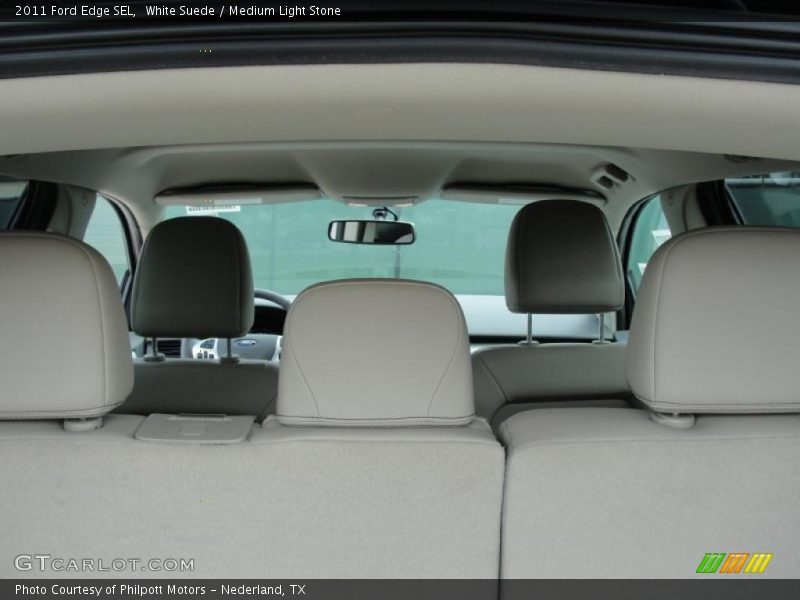 White Suede / Medium Light Stone 2011 Ford Edge SEL