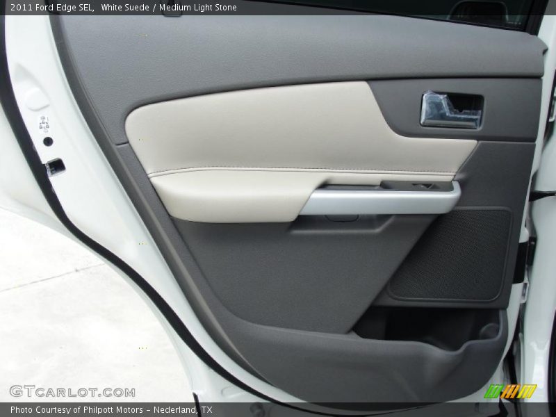White Suede / Medium Light Stone 2011 Ford Edge SEL