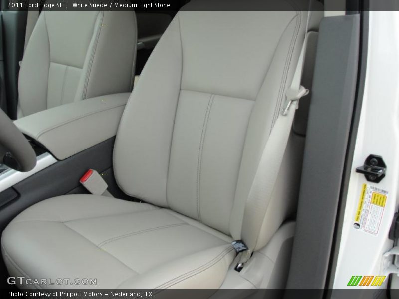 White Suede / Medium Light Stone 2011 Ford Edge SEL