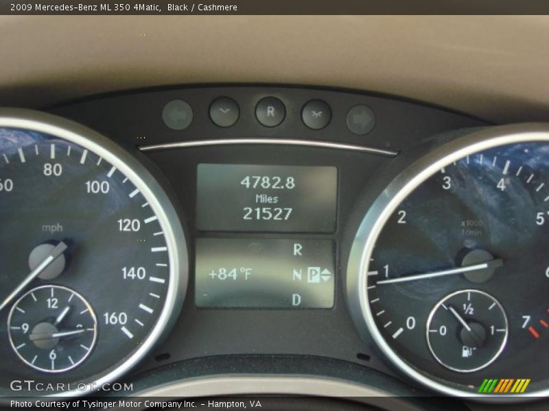Black / Cashmere 2009 Mercedes-Benz ML 350 4Matic