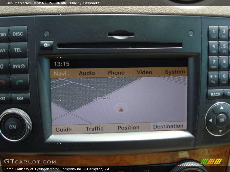 Navigation of 2009 ML 350 4Matic