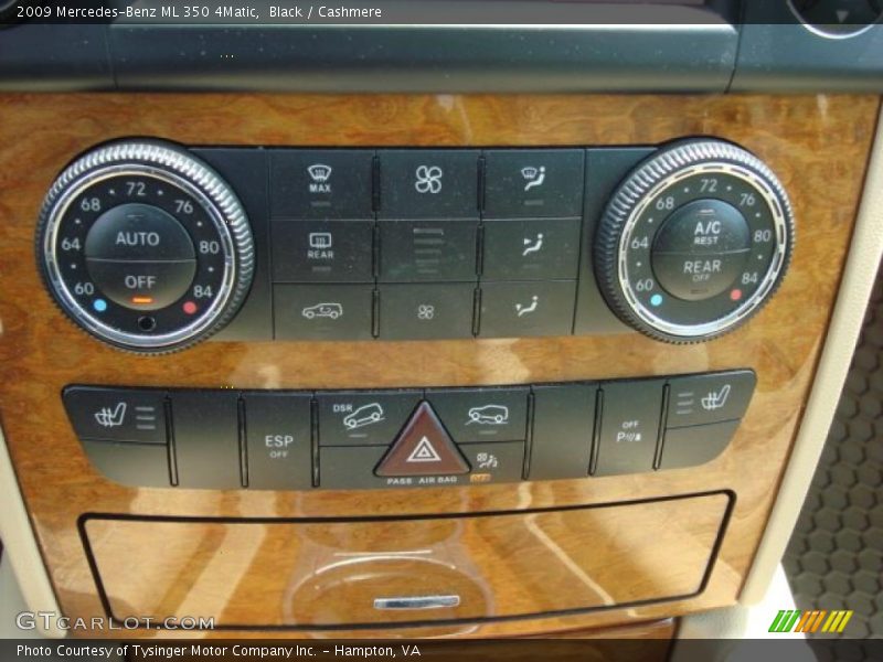 Controls of 2009 ML 350 4Matic