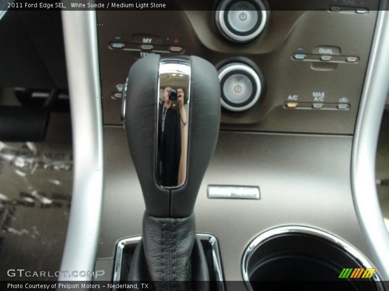 White Suede / Medium Light Stone 2011 Ford Edge SEL