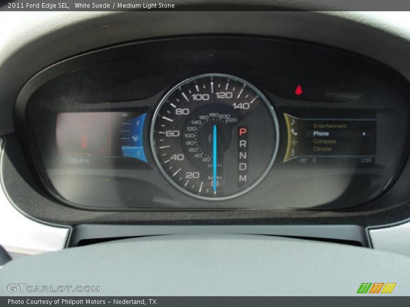 White Suede / Medium Light Stone 2011 Ford Edge SEL