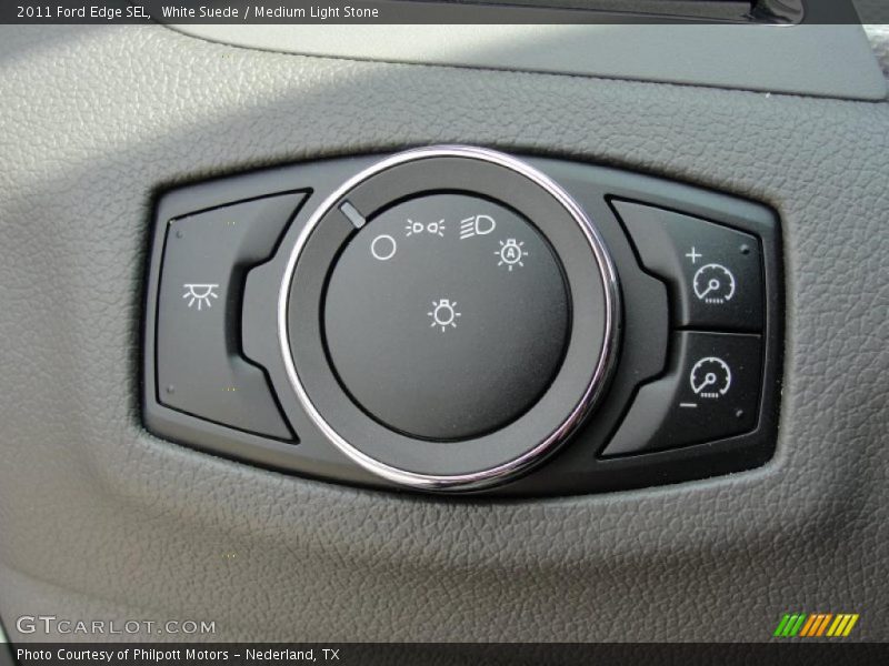 White Suede / Medium Light Stone 2011 Ford Edge SEL