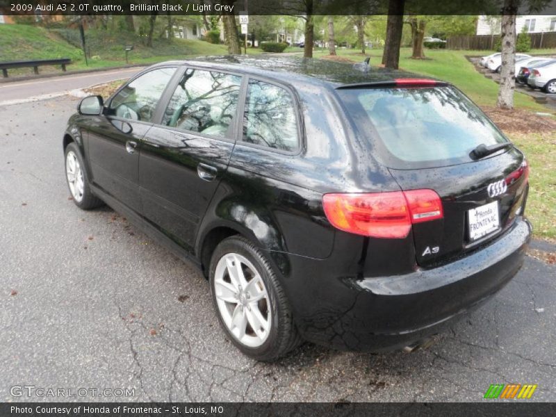 Brilliant Black / Light Grey 2009 Audi A3 2.0T quattro