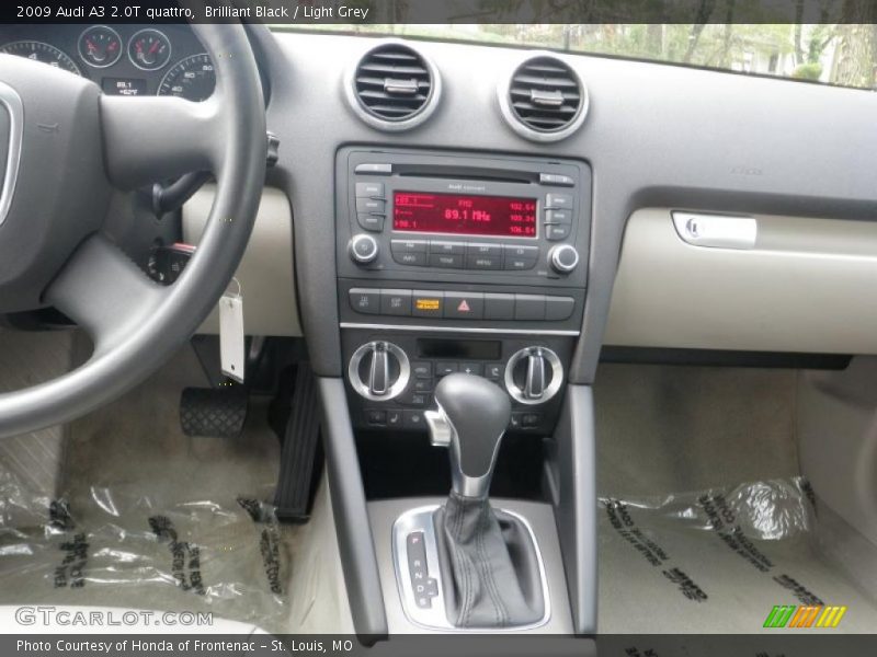 Brilliant Black / Light Grey 2009 Audi A3 2.0T quattro