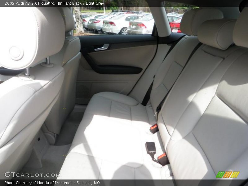 Brilliant Black / Light Grey 2009 Audi A3 2.0T quattro