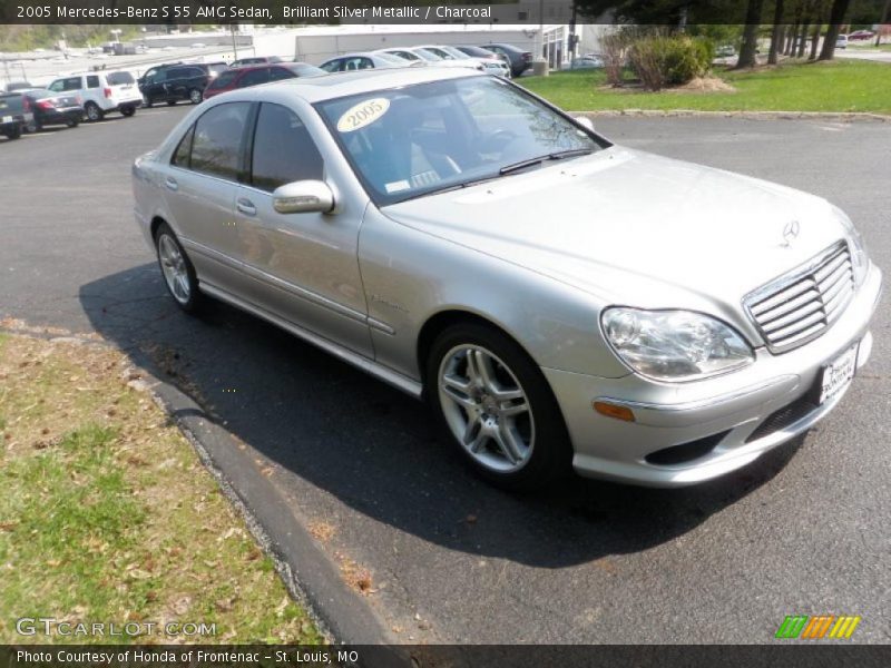 Brilliant Silver Metallic / Charcoal 2005 Mercedes-Benz S 55 AMG Sedan