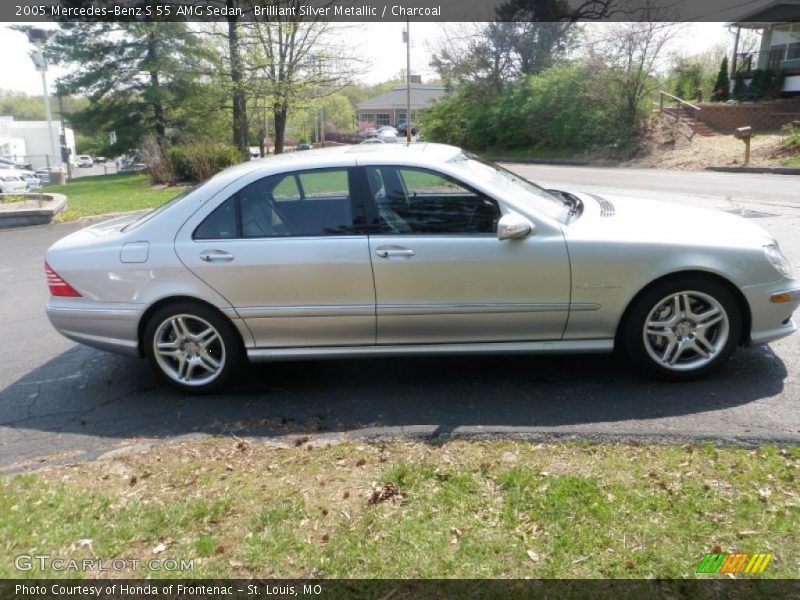Brilliant Silver Metallic / Charcoal 2005 Mercedes-Benz S 55 AMG Sedan