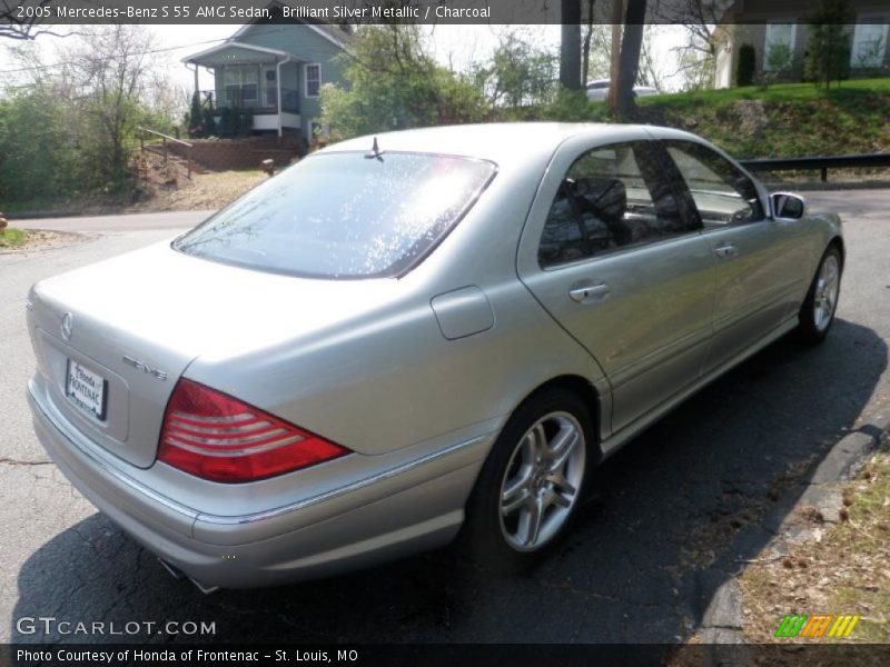 Brilliant Silver Metallic / Charcoal 2005 Mercedes-Benz S 55 AMG Sedan