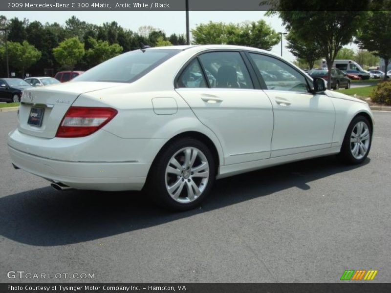 Arctic White / Black 2009 Mercedes-Benz C 300 4Matic