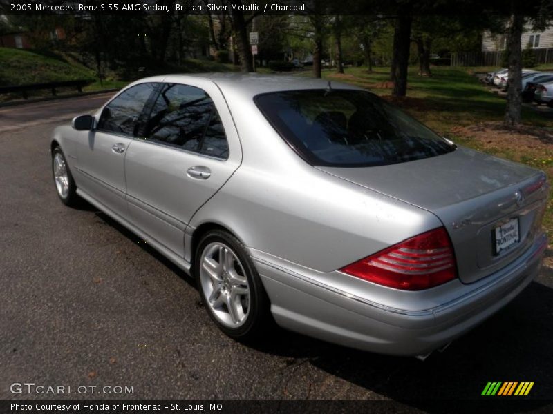 Brilliant Silver Metallic / Charcoal 2005 Mercedes-Benz S 55 AMG Sedan