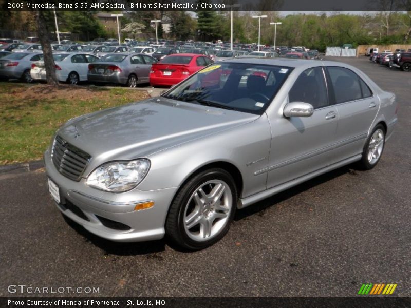 Front 3/4 View of 2005 S 55 AMG Sedan