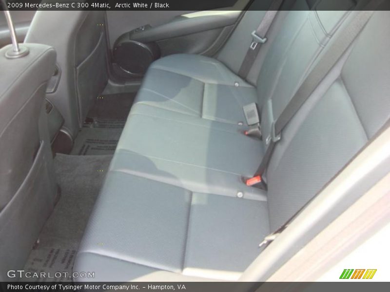 Arctic White / Black 2009 Mercedes-Benz C 300 4Matic