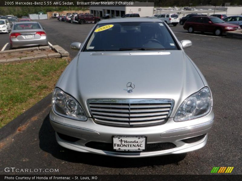 Brilliant Silver Metallic / Charcoal 2005 Mercedes-Benz S 55 AMG Sedan